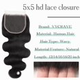 thumbnail image 2 of Cabello humano VYCRAVE Body Wave de 18 pulgadas con cierre de encaje, 5 x 5 pulgadas, 2 of 6