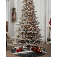 thumbnail image 4 of Black White Christmas Tree Skirt 36 Inches Large Christmas Skirt Tree, Modern Black Checkered Home Art Tree Skirt Christmas Decorations for Fireplace Party Holidays Indoor Outdoor, 4 of 7