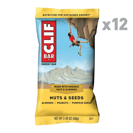 CLIF Bar® Nuts & Seeds Energy Bars, 2.4 Oz, 12