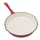 thumbnail image 3 of Sartén De Hierro Fundido Esmaltado, Práctica Sartén Práctica Para Freír Roja Para Cocina Para Asar, 3 of 8