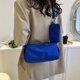 thumbnail image 4 of Nueva bolsa de lona de gran capacidad con forma de almohada, bolsa de ocio para tostadas, pequeña y sencilla, bolso de hombro de moda occidental, azul, 4 of 5