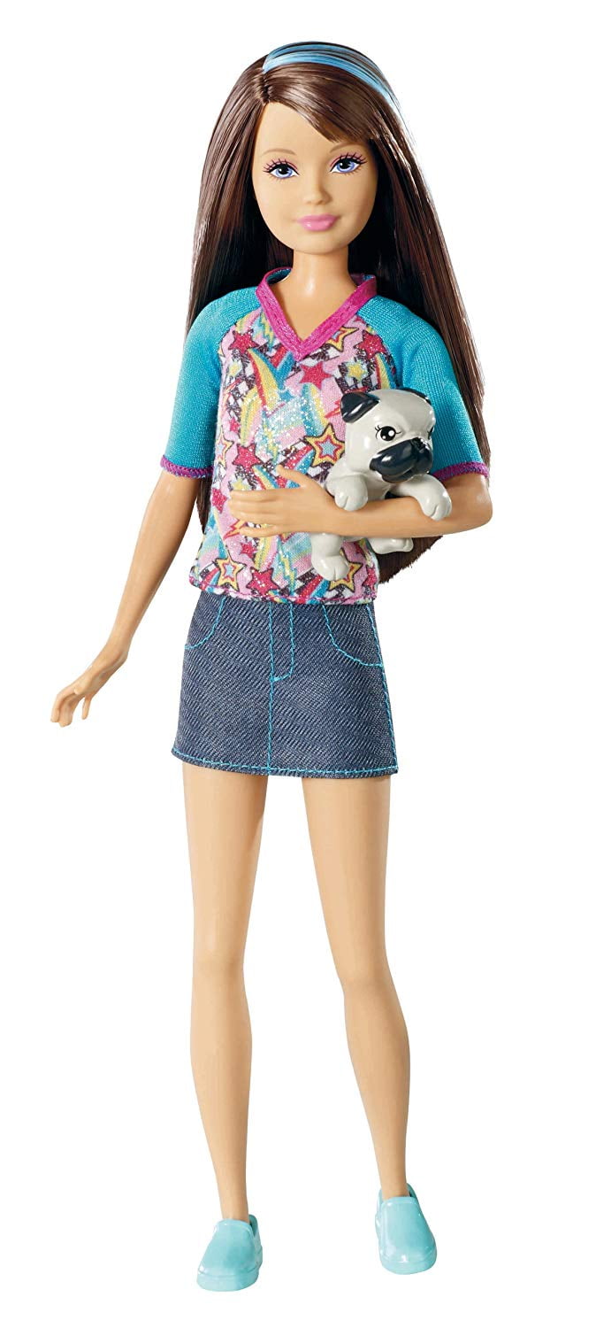 Barbie Sisters Skipper Doll \u0026 Pet Pug 