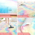 thumbnail image 6 of Softlife Soft Rainbow Area Rugs Fluffy Colorful Rugs Cute Floor Carpets Shaggy Playing Mat for Bedroom Home Decor,3'x5',Rainbow, 6 of 7