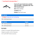 thumbnail image 2 of Front Left Lower Control Arm and Ball Joint Assembly - Compatible with 1995 - 2002 Suzuki Esteem 1996 1997 1998 1999 2000 2001, 2 of 2