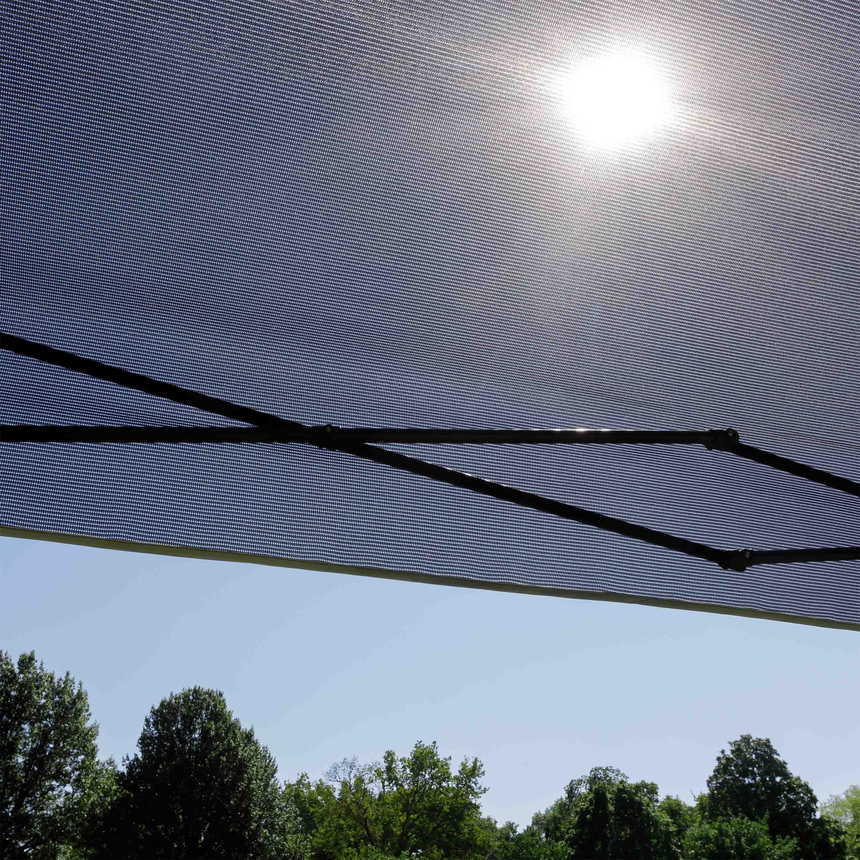 Toldo superior de patas rectas de 10 x 10, malla 6