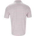 thumbnail image 2 of Ben Hogan BirdsEye Printed Stripe Bright White/Strawberry Pink Shirt Men XXL, 2 of 5