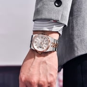 Pagani Design New Men's Automatic Watch Stainless Steel Mechanical Waterproof Wrist Watch for Men, Synthetic Sapphire Dial Glass PD-YS027
