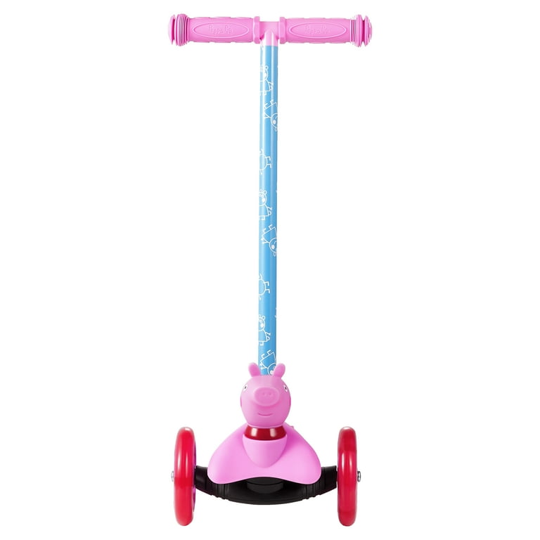 Peppa Pig 3D Toddler Scooter 3 Wheel Scooter for Kids Ages 3