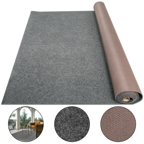 VEVOR Tapis Marin Gris 6 Pi x 18 Pi Tapis pour Bateau Tapis Intérieur Extérieur pour Patio Terrasse Antidérapant Dos en TPR Imperméable Tapis Marin Extérieur Facile à Nettoyer Rouleau de Tapis Extérieur