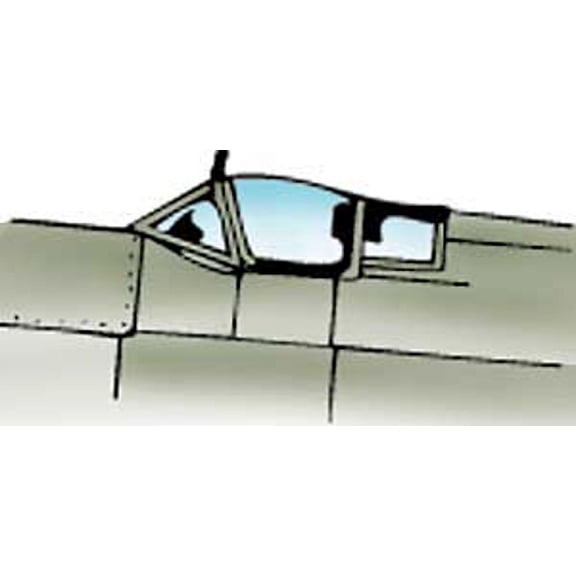 Spitfire Mk V / IX Vacuform Canopy x2 for Heller, Airfix, KP (1/72 model kit accessory)