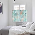 thumbnail image 3 of Teal Red Coastal Jellyfish Kitchen Curtains Window Panels, Summer Nautical Beach Coral Starfish Insulated Window Treatment Curtain, Grommet Curtains for Bedroom/Living Room, 2 Piece 52"Wx72"L, 3 of 8