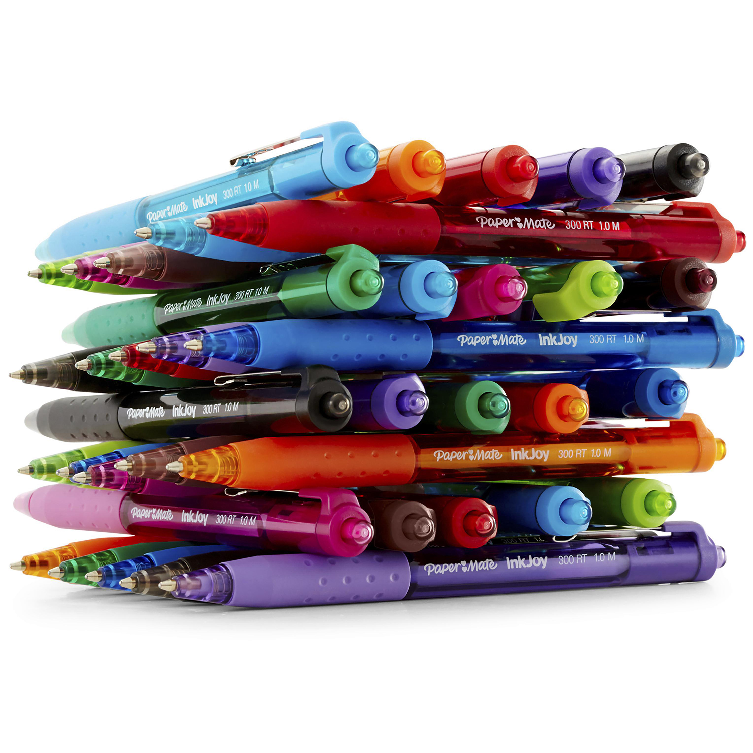 Paper Mate InkJoy Retractable Ballpoint Pen, 1.0 mm, Assorted Colors, 8 Count - image 5 of 8