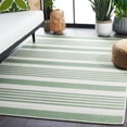 thumbnail image 4 of SAFAVIEH Machine Washable Rug Indoor/Outdoor Bermuda Collection - Bermuda Valentina Striped Indoor/Outdoor Area Rug, Green/Ivory, 5'3" x 7'6", 4 of 12