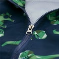 thumbnail image 4 of NOKIO Kids Boys' Windbreaker Jacket Boys' Lightweight Windproof Jackets Toddler Kids Girls Boys Long Sleeve Cartoon Windproof Coat Hooded Outwear Jacket Baby Girls Boys Zip-Up Jacket, 4 of 8