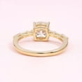thumbnail image 3 of solitaire jewels 1.5CT Cushion Moissanit Solitaire Engagement Ring For Women, 14K Yellow Gold, 3 of 5