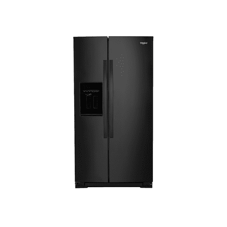 Whirlpool - 20.6 Cu. Ft. Side-by-Side Counter-Depth Refrigerator - Black