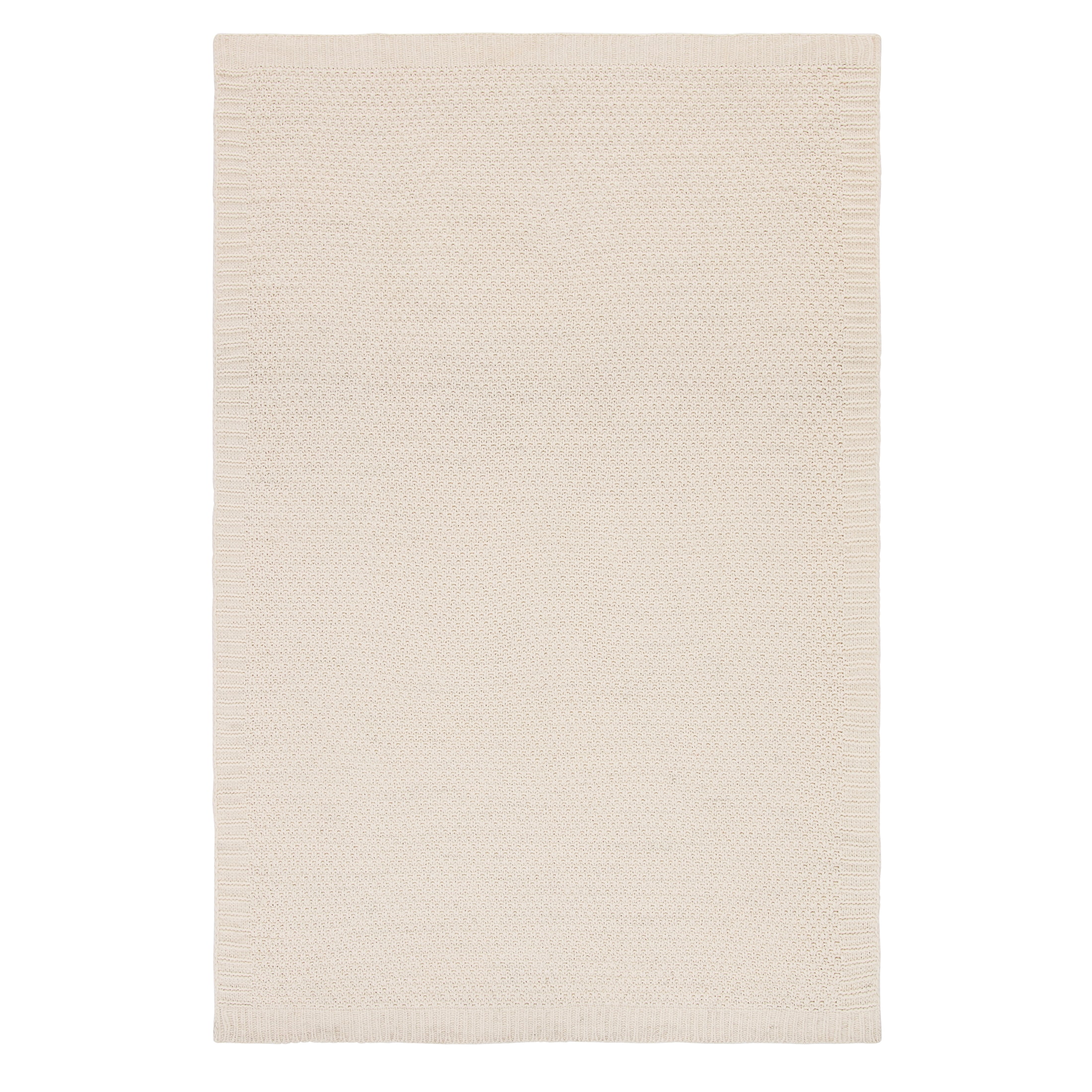 Better Homes & Gardens Vanilla Dream Chenille Knit Oversized Throw Blanket, 50 in x 72 in