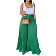 thumbnail image 1 of hirigin Women’s Casual Wide Leg Trousers Fashion Solid Color High Waist Pleated Long Pants with Pockets, 1 of 9