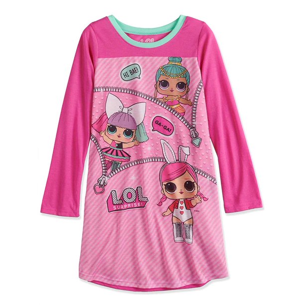 L.O.L. Surprise! Girls 410 LOL Nightgown(Pink 10)