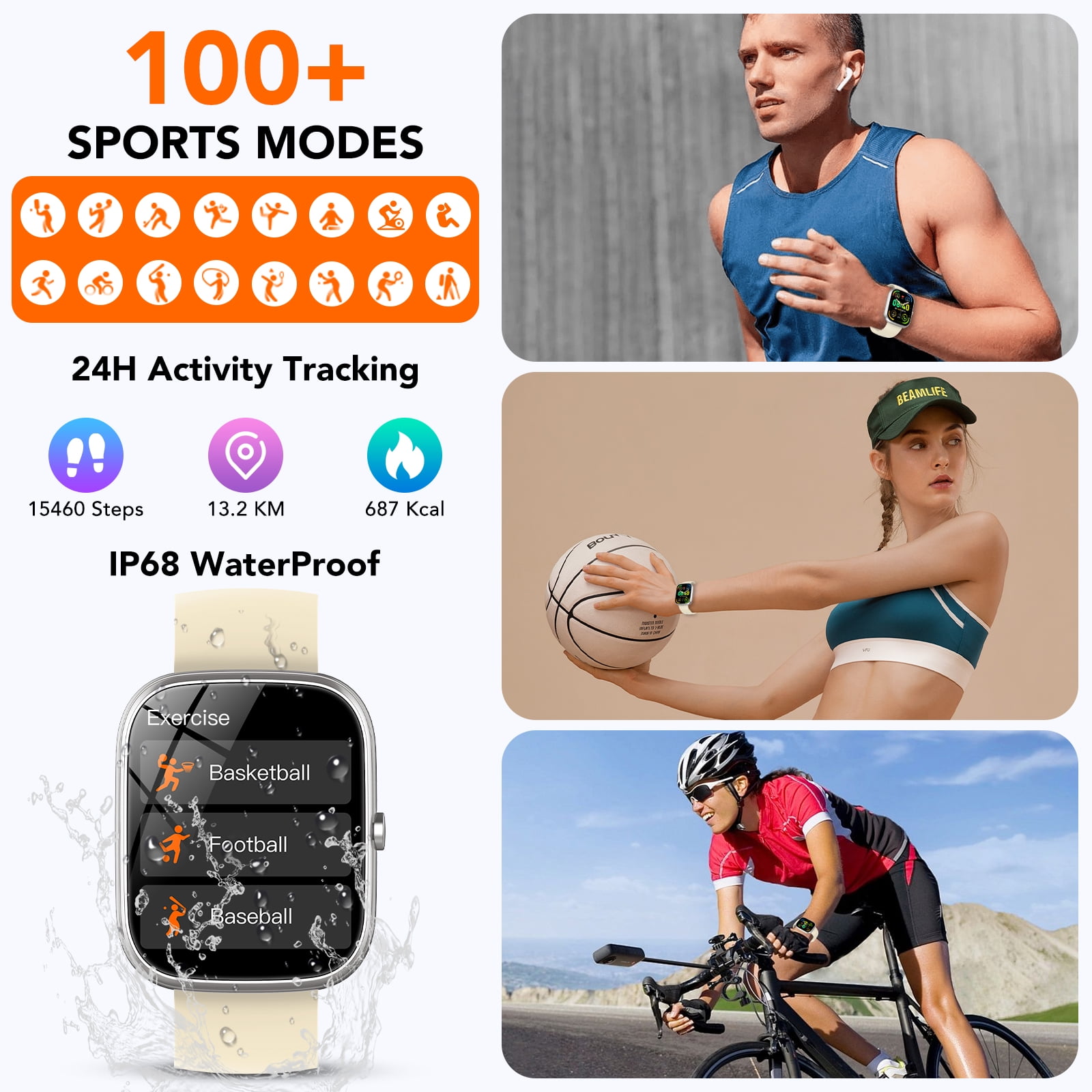 Smart Watch Fits for Android and iPhone 1.91