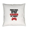 thumbnail image 1 of CafePress - INDUSTRIAL ENGINEER BY DAY GAMER BY NIGHT Everyday - Everyday Pillow Woven, 1 of 1