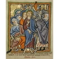 thumbnail image 3 of Illuminator, Unknown 12th Century English 20x24 Black Modern Framed Museum Art Print Titled - The Betrayal, 3 of 5