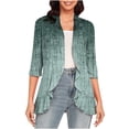 thumbnail image 2 of TIMIFIS Women's Casual Long Sleeve Open Front Lightweight Drape Cardigans-Green-7-XXLFall, 2 of 6