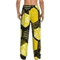 thumbnail image 3 of Fotbe Men'S Geometric Pattern With Beeclassic Pajama Pants With Elastic Waist And Drawstring Pockets，Pajama Pants Mens Lounge Pants Super Soft, 3 of 9
