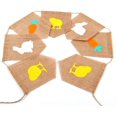 thumbnail image 3 of HTOOQ Natural Burlap Banner for Easter Decorations,Bunny Carrot and Chick Pattern Bunting Banner - -, 3 of 5