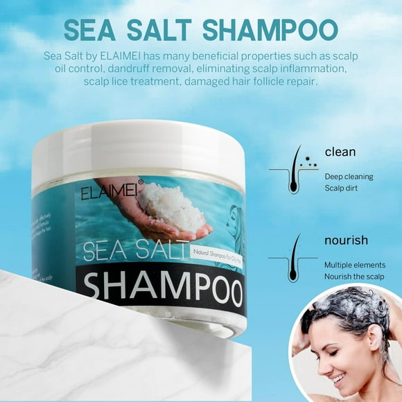 EGNMCR Hair Care Products Sea Sa Lt Shampoo Refreshing Oil Control Anti-dandruff Clean Hair Follicles Shampoo soap