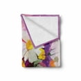 thumbnail image 2 of Gerber Daisy Soft Flannel Fleece Blanket, Hand Painted Floral Gerbera Daisy Sunflower and Green Leaf Bouquet Still Life, Cozy Plush for Indoor and Outdoor Use, 70" x 90", Multicolor, by Ambesonne, 2 of 6