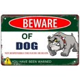 thumbnail image 1 of Retro Funny Metal Sign Sheet Signs Tin Sign,BEWARE OF DOG,YOU HAVE BEEN WARNED, , 16 x 12 Inches, 1 of 4