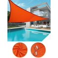thumbnail image 3 of Right Triangle Sun Shade Sail Canopy Awning, Uv Blockage Water Air Permeable, 3 of 5
