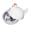 thumbnail image 1 of GUOOL Microwave Egg Cooker Steamer Poacher Quick Hard Boiled Egg Maker 4 Eggs, 1 of 9