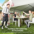 thumbnail image 5 of Outsunny 23' x 39' Large Outdoor Carport Canopy Party Tent with Removable Protective Sidewalls & Versatile Use, White, 5 of 9