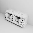 thumbnail image 3 of White Double Bath Vanity with Wood Frame and Marble | Scratch - Proof Surface for Longevity | Well - Organized Storage in Cabinets, 3 of 6
