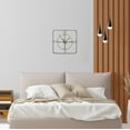 thumbnail image 1 of Wall clock - Square Wrought Iran antique wall clock, 1 of 4