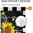thumbnail image 4 of Sunflower Curtains for Living Room, Rusitc Farmhouse Vintage Watercolor Black Yellow Floral Flower Bee Retro Country Kitchen Bedroom Cafe Window Drapes Treaments 2 Panel, 42"x63" Inch, 4 of 5