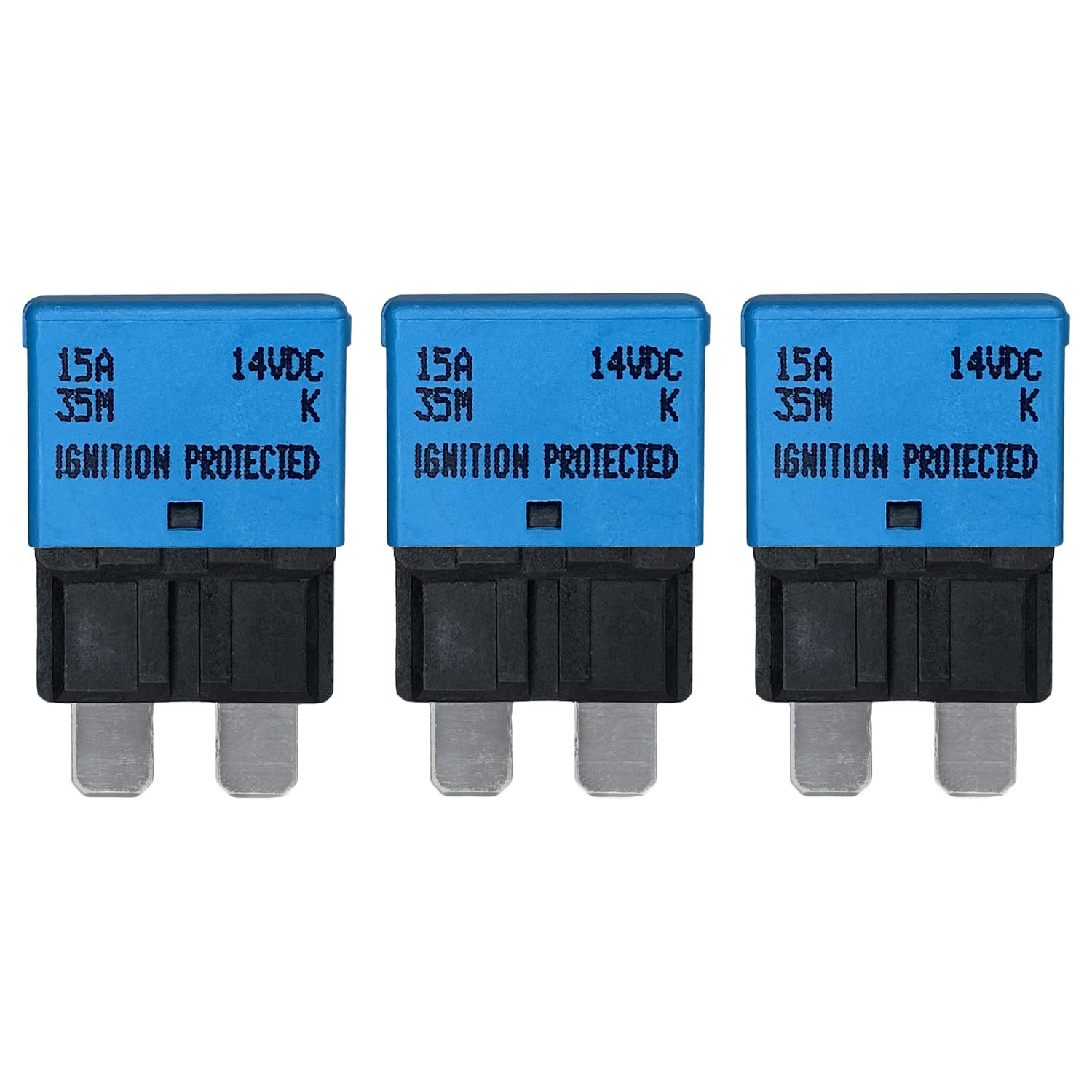 Auto Reset ATC/ATO 15 Amp Circuit Breaker Fuse for Automotive Marine