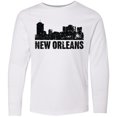 thumbnail image 3 of Inktastic New Orleans Skyline Grunge Long Sleeve Youth T-Shirt, 3 of 5