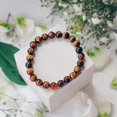 thumbnail image 5 of Pulsera de ojo de tigre con cuentas de 0.315 in para mujeres y hombres – Pulsera de cristal de ojo de tigre para curación espiritual y energía positiva, 5 of 5