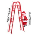 thumbnail image 2 of 2025 New-Electric Climbing Ladder Santa Claus,Climbing Up and Down Santa Claus on Ladder with Music and Bag,Holiday Party Home Door Wall Tree Decoration Xmas Ornament(White), 2 of 6