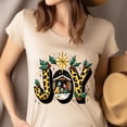 thumbnail image 4 of JOY Graphic T-Shirt with Leopard Print and Nativity Scene, Navy, Size 2XL, 4 of 6