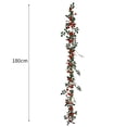 thumbnail image 3 of Guirnalda artificial con flores, decoraciones de pared, guirnalda colgante, enredadera artificial. rojo, 3 of 3