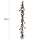 thumbnail image 3 of Guirnalda artificial con flores, rosas artificiales, hojas para decoración de pared rojo, 3 of 3
