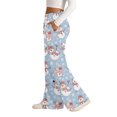 thumbnail image 4 of Women's Fashion Casual Loose Printed Wide-Leg Sports Pants with Christmas Print, Comfortable Home and Outdoor Wear, Elastic Waist with Drawstring for Easy Fit, Sky Blue, S, 4 of 7