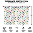 thumbnail image 2 of Blackout Kids Curtains,Colorful Dinosaur Assortment Pattern Childrens Insulated Curtains Set Of 2,Bedroom Essentials,Toddler Room Decor 42"x63", 2 of 5