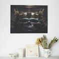 thumbnail image 6 of Balery Royal Skull With Golden Crown Pattern Canvas Decorative Picture – 30x40in Premium Wall Art, Modern Canvas Print for Home Decor（Horizontal）, 6 of 6