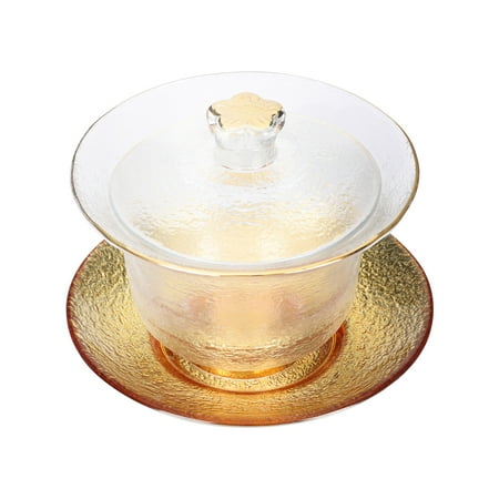 

NUOLUX 1 Set of Tureen Tea Cup Crystal Glass Tureen Tray Tea Cup Decorative Tureen Tea Cup