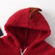 thumbnail image 2 of Mamelucos con capucha de animales para bebés Niños pequeños de una pieza Otoño Invierno Coral Fleece, 2 of 8